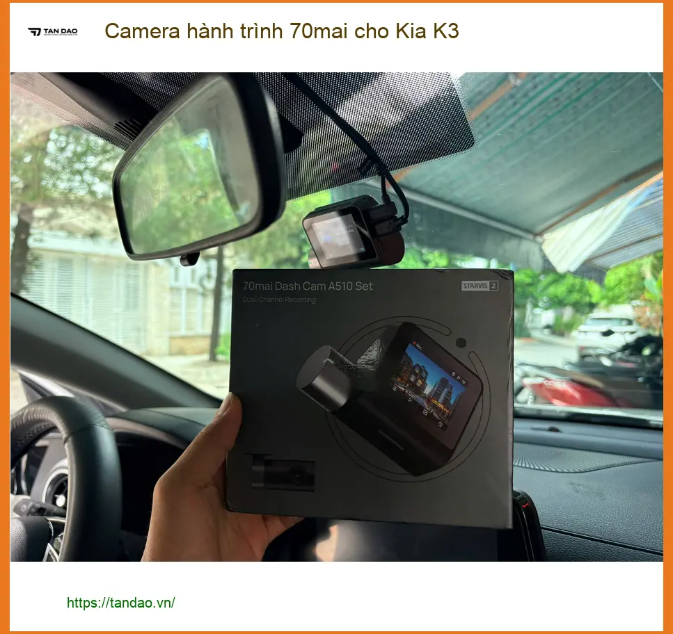Chị Mai Phương lắp Camera hành trình 70mai cho Kia K3 Quận 2 an toàn hơn ảnh thực tế 3