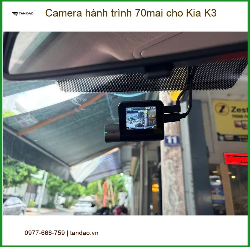 Chị Mai Phương lắp Camera hành trình 70mai cho Kia K3 Quận 2 an toàn hơn ảnh thực tế 5