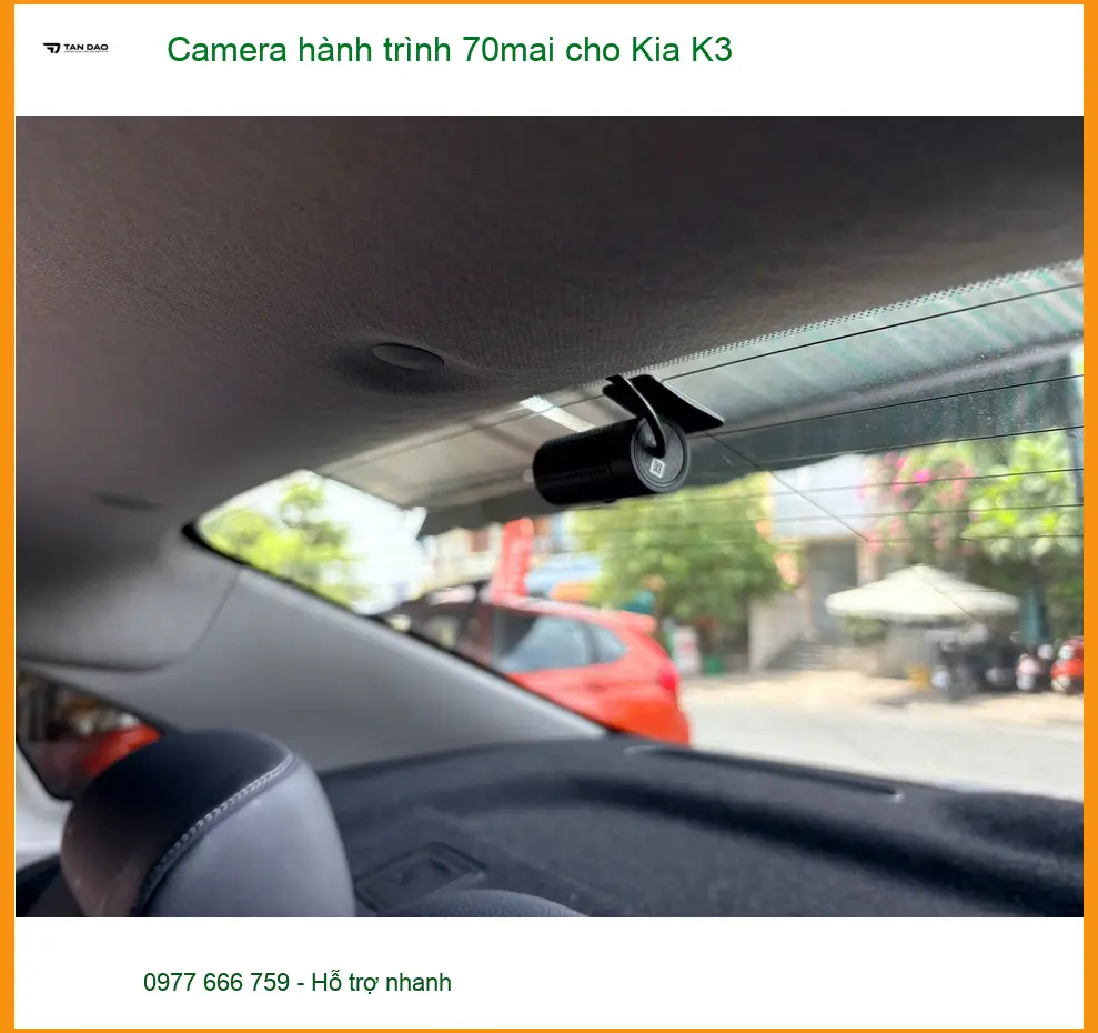 Anh Minh lắp Camera hành trình 70mai cho Kia K3 Quận 12 an toàn hơn ảnh thực tế 2