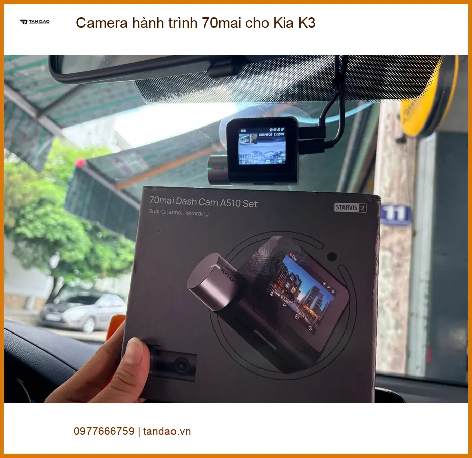 Anh Minh lắp Camera hành trình 70mai cho Kia K3 Quận 12 an toàn hơn ảnh thực tế 4
