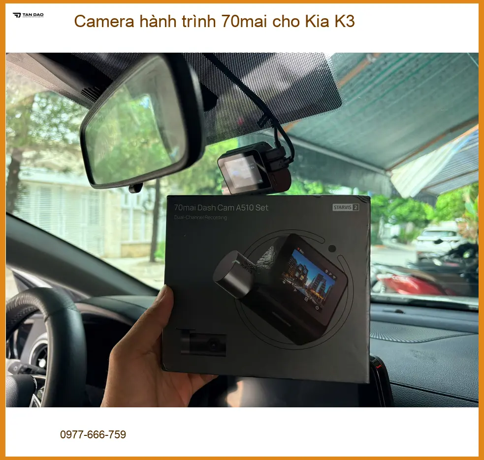 Anh Lộc gắn Camera hành trình 70mai cho Kia K3 Quận Thủ Đức ảnh thực tế 4