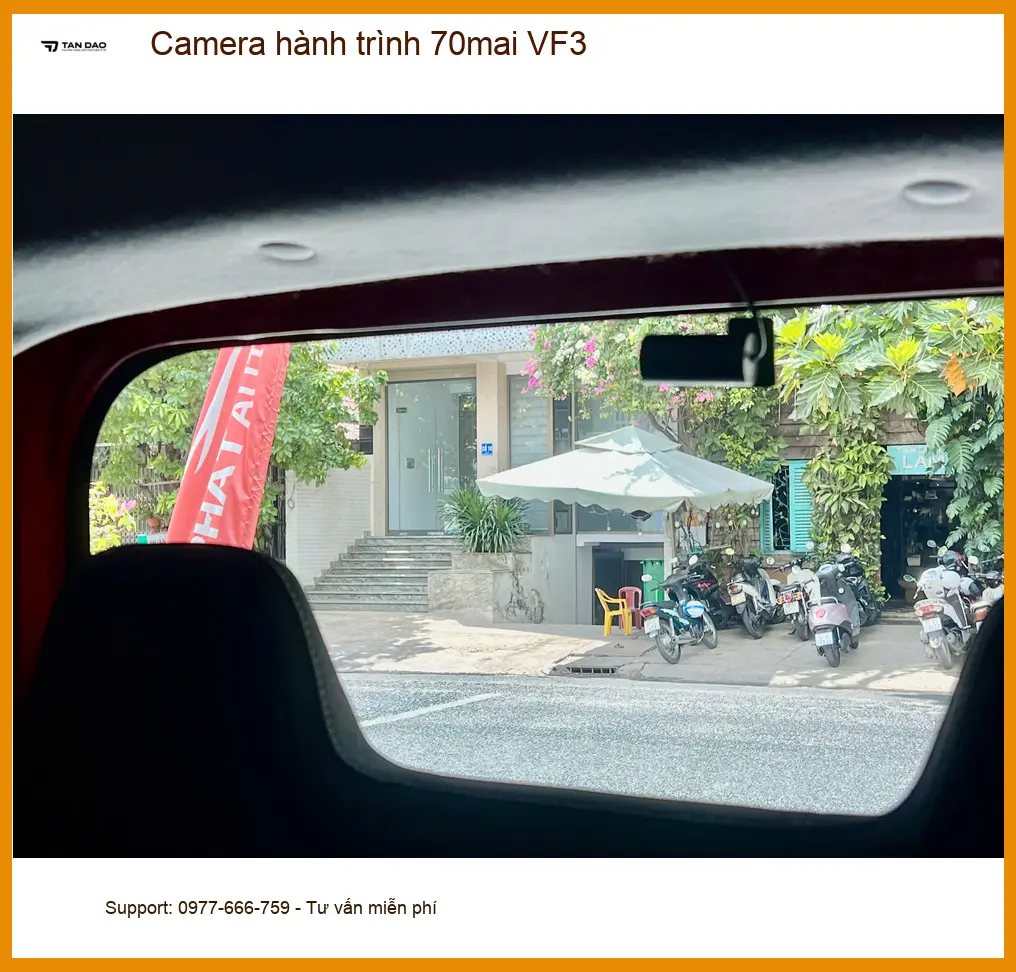 Chị Linh gắn Camera hành trình 70mai VF3 tại Quận 12 bảo vệ an toàn. ảnh thực tế 2