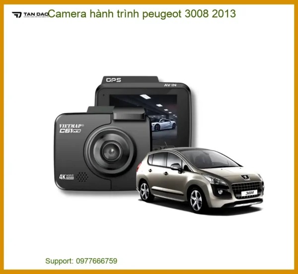 Camera Hành Trình Peugeot 3008 2013 - Địa Chỉ Lắp Đặt Uy Tín TPHCM
