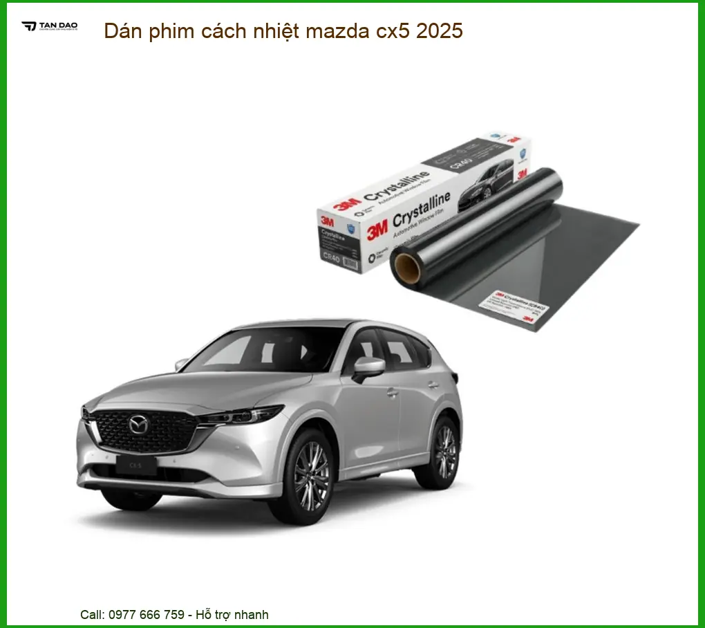 Dán Phim Cách Nhiệt Ô Tô Mazda CX5 - Địa Chỉ Lắp Đặt Chính Hãng TPHCM