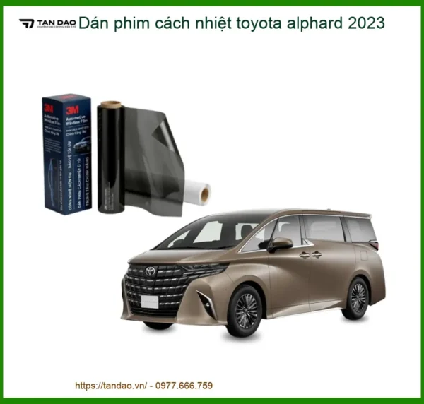 Dán Phim Cách Nhiệt Toyota Alphard 2023 - Địa Chỉ Lắp Đặt Uy Tín TPHCM