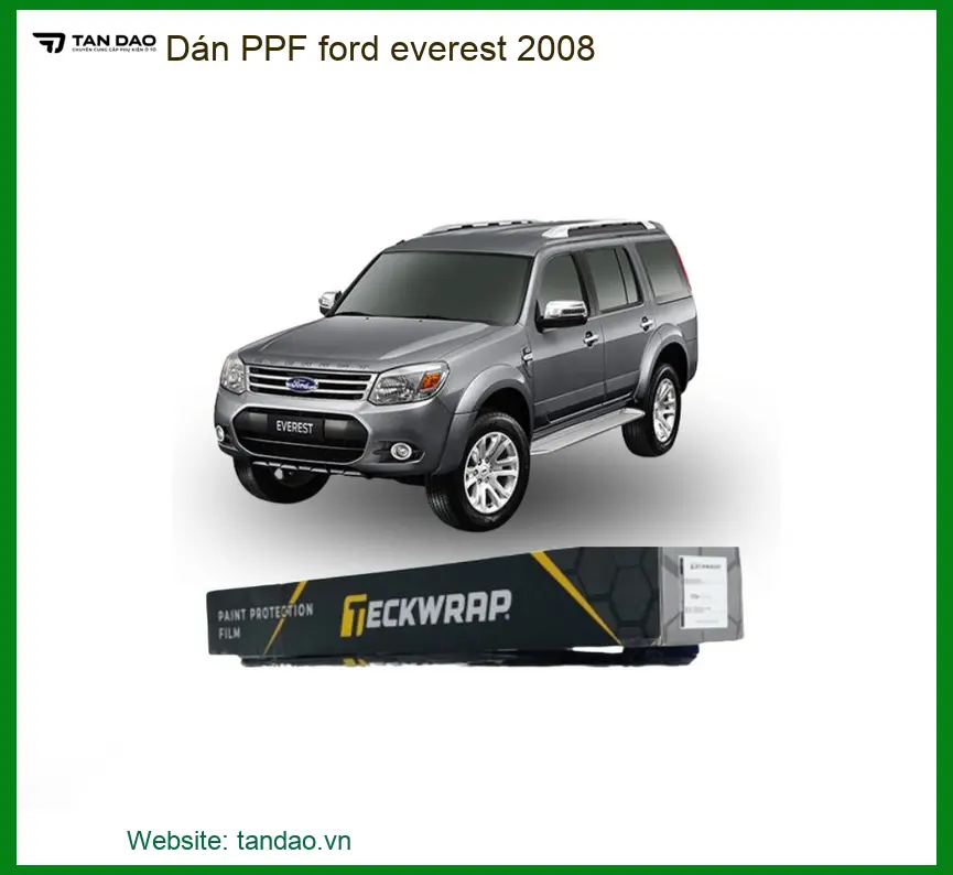 Dán Phim PPF Bảo Vệ Sơn Ford Everest 2008 - Trung Tâm Gắn Uy Tín TPHCM