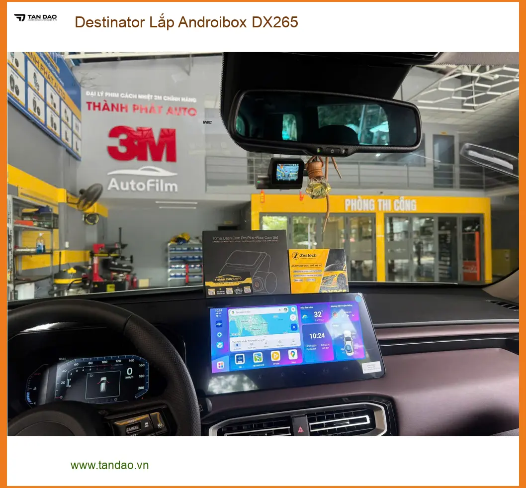 Chị Thùy Trang lắp Android Box Destinator DX265 cho Suzuki XL7 tại Gò Vấp