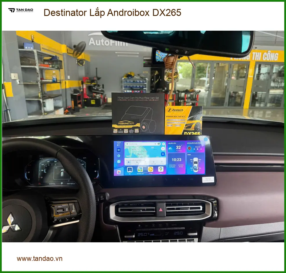 Chị Thùy Trang lắp Android Box Destinator DX265 cho Suzuki XL7 tại Gò Vấp ảnh thực tế 3