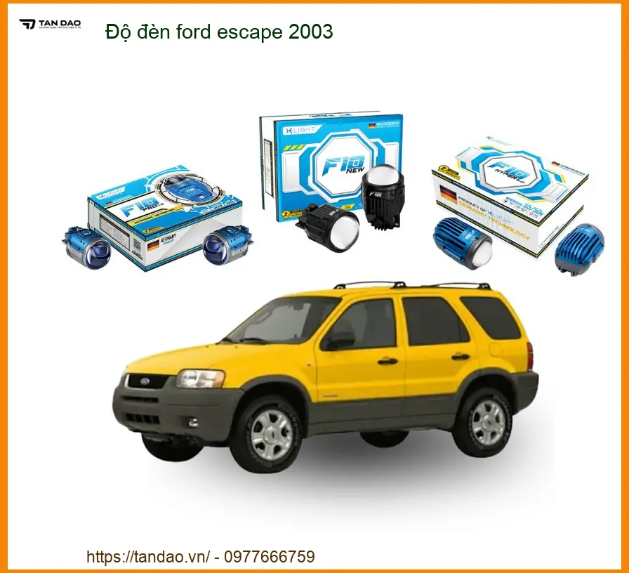 Dịch Vụ Độ Đèn Bi LED Ford Escape 2003 - Địa Chỉ Nâng Cấp Uy Tín TPHCM