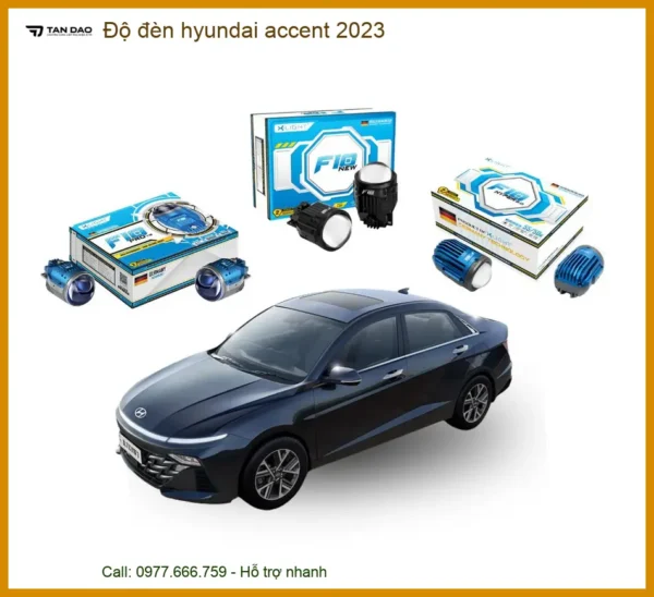 Độ Đèn Bi Gầm Hyundai Accent 2023 - Trung Tâm Nâng Cấp Đèn Xe Chính Hãng TPHCM