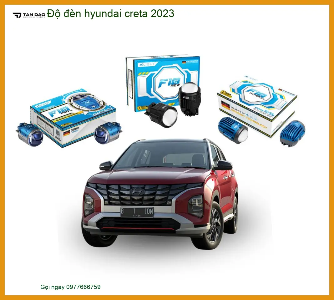 Dịch Vụ Độ Đèn Bi LED Hyundai Creta 2023 - Địa Chỉ Lắp Đặt Đèn Uy Tín TPHCM