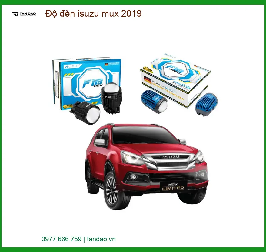 Dịch Vụ Độ Đèn Bi LED Isuzu MUX 2019 - Địa Chỉ Nâng Cấp Đèn Xe Uy Tín TPHCM