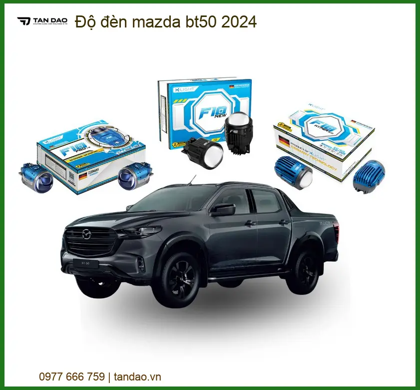 Độ Đèn Bi LED Laser Mazda BT50 2024 - Địa Chỉ Lắp Đặt Chính Hãng TPHCM