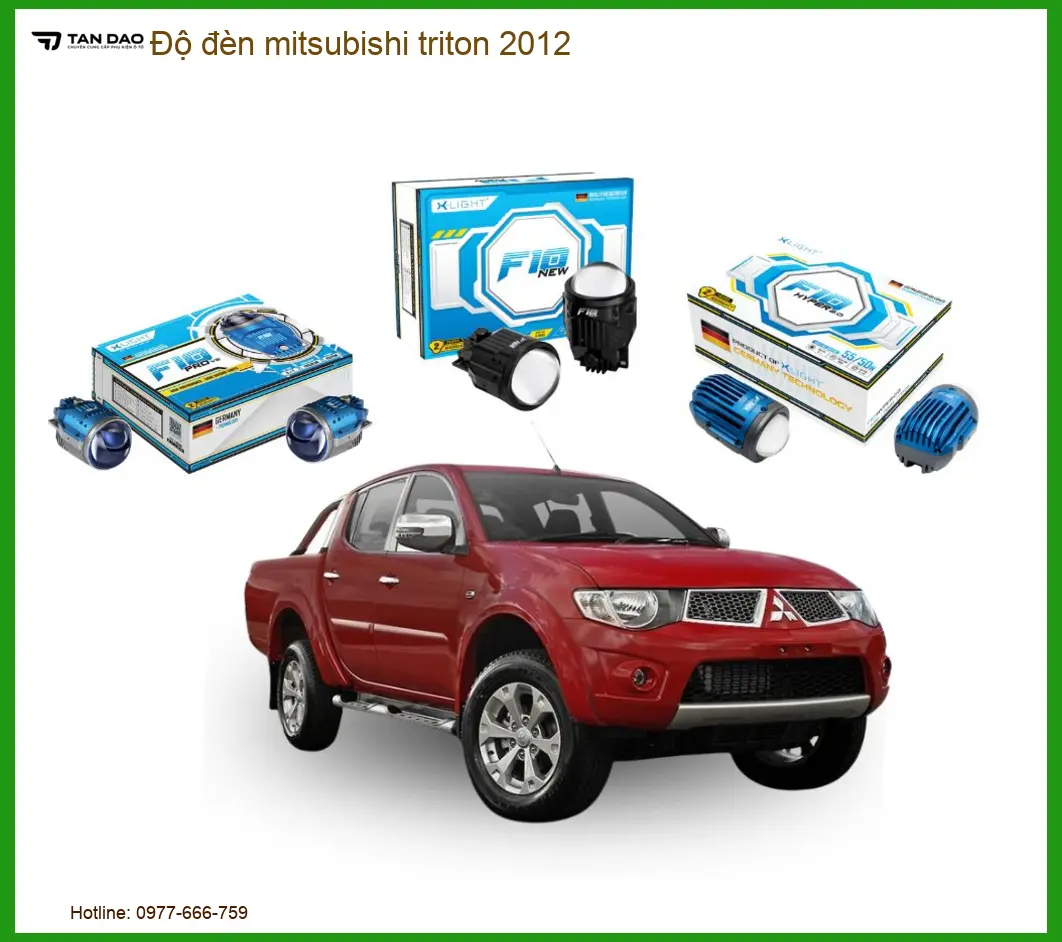 Độ Đèn Tăng Sáng Mitsubishi Triton 2012 - Trung Tâm Độ Chính Hãng TPHCM