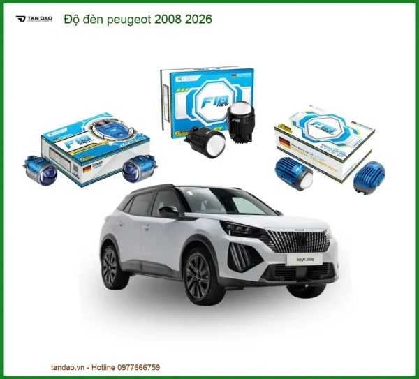 Độ Đèn Peugeot 2008 2026 Tăng Sáng An Toàn, Chính Hãng Tại Thành Phát Auto