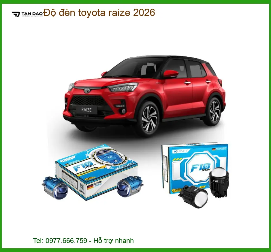 Độ Đèn Bi Gầm LED Toyota Raize - Địa Chỉ Nâng Cấp Ánh Sáng Uy Tín TPHCM