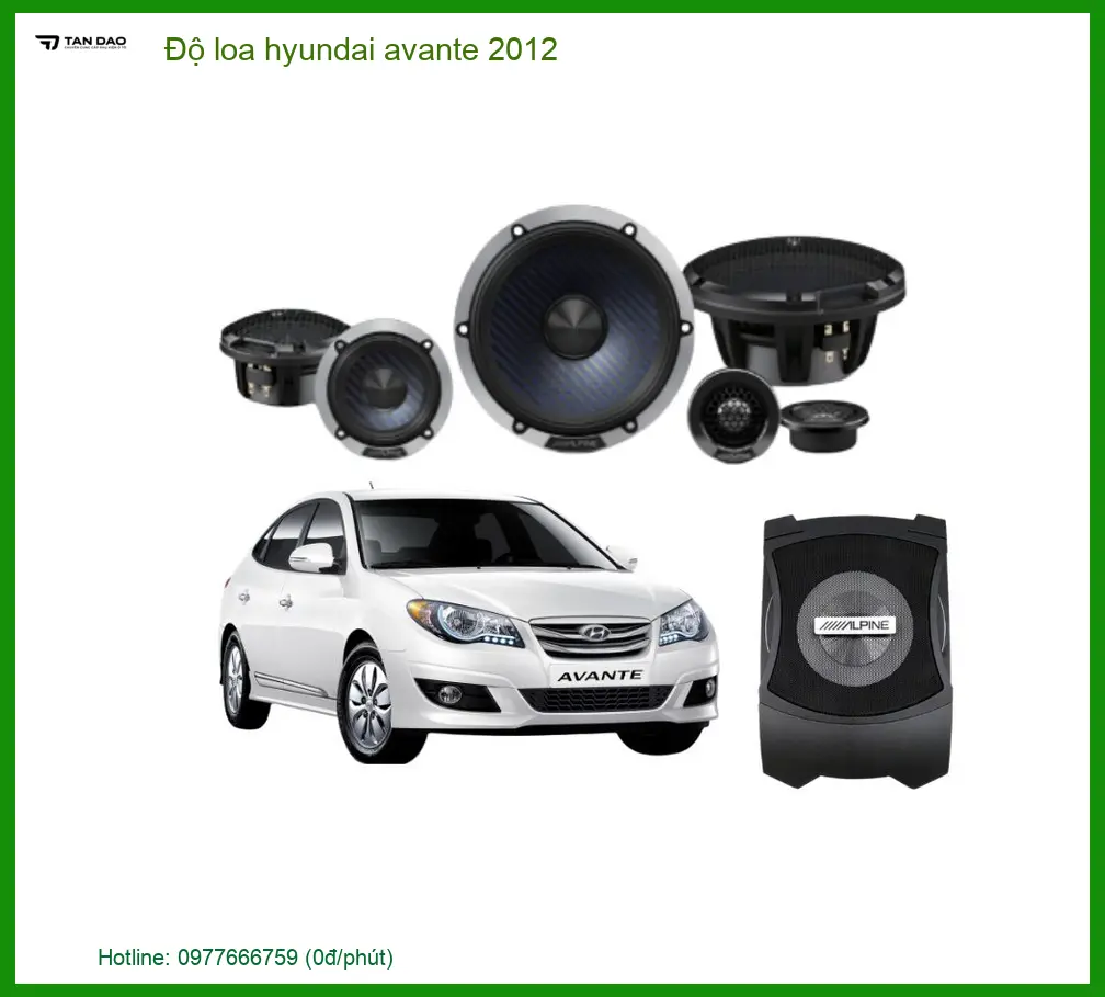 Nâng Cấp Hệ Thống Loa Hyundai Avante 2012 - Địa Chỉ Độ Âm Thanh Xe Hơi Uy Tín TPHCM