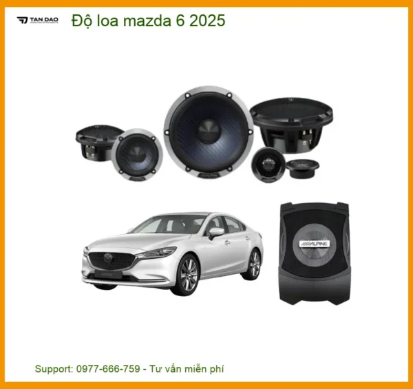 Độ Loa Mazda 6 2025 – Nâng Cấp Hệ Thống Âm Thanh Đỉnh Cao Tại Thành Phát Auto