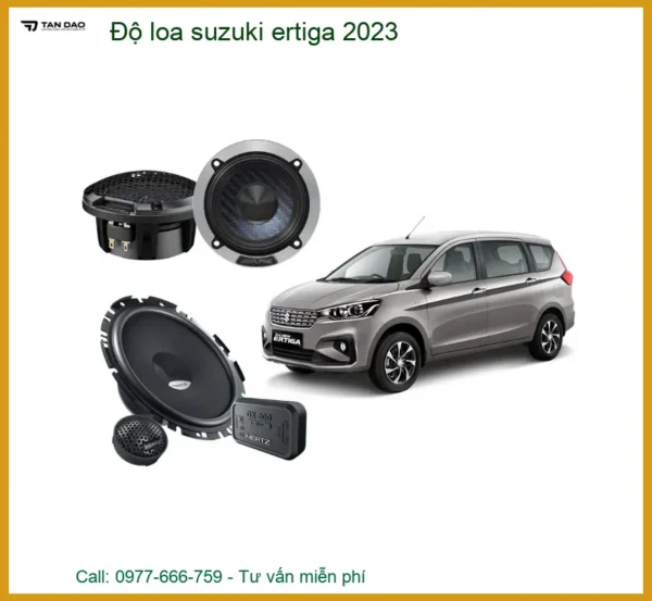 Độ Loa Suzuki Ertiga 2023 Chính Hãng - Nâng Cấp Âm Thanh Đỉnh Cao