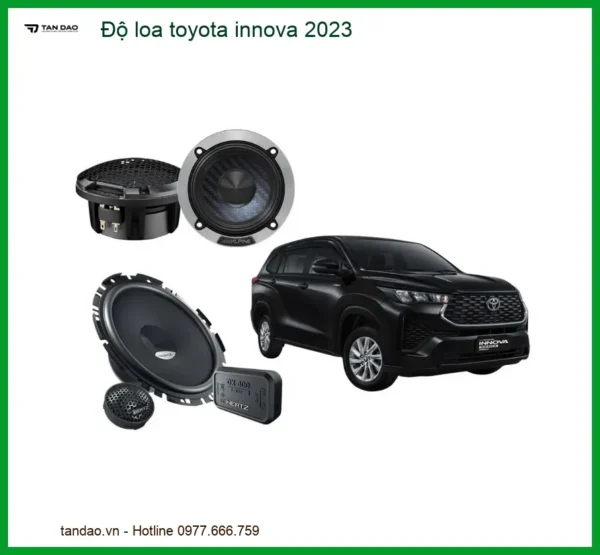Độ Loa Ô Tô Toyota Innova 2023 - Trung Tâm Nâng Cấp Loa Chính Hãng TPHCM