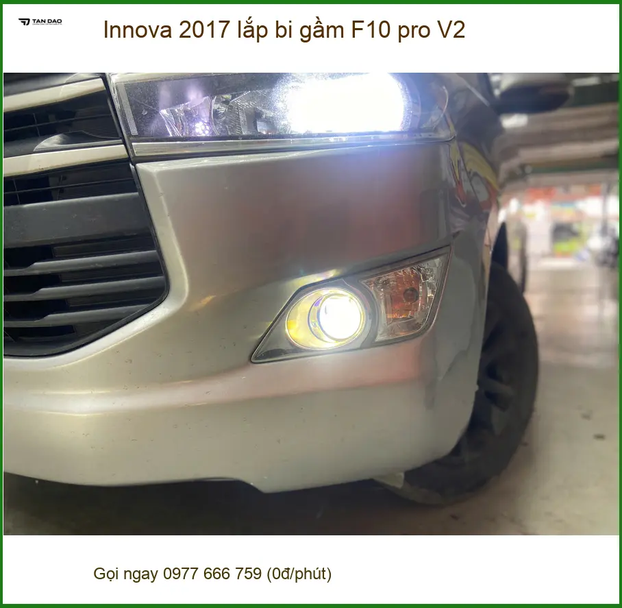 Anh Khang Innova 2017 lắp bi gầm F10 Pro V2 tại Thủ Đức
