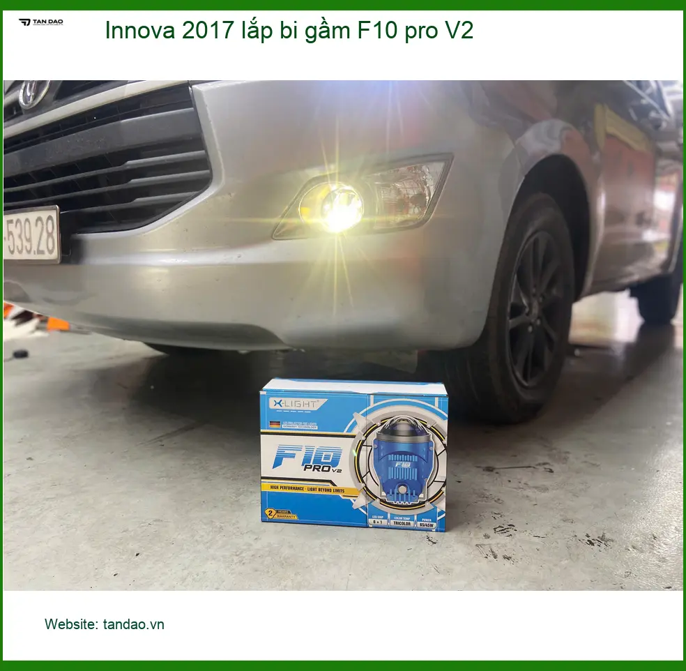 Anh Khang Innova 2017 lắp bi gầm F10 Pro V2 tại Thủ Đức ảnh thực tế 5