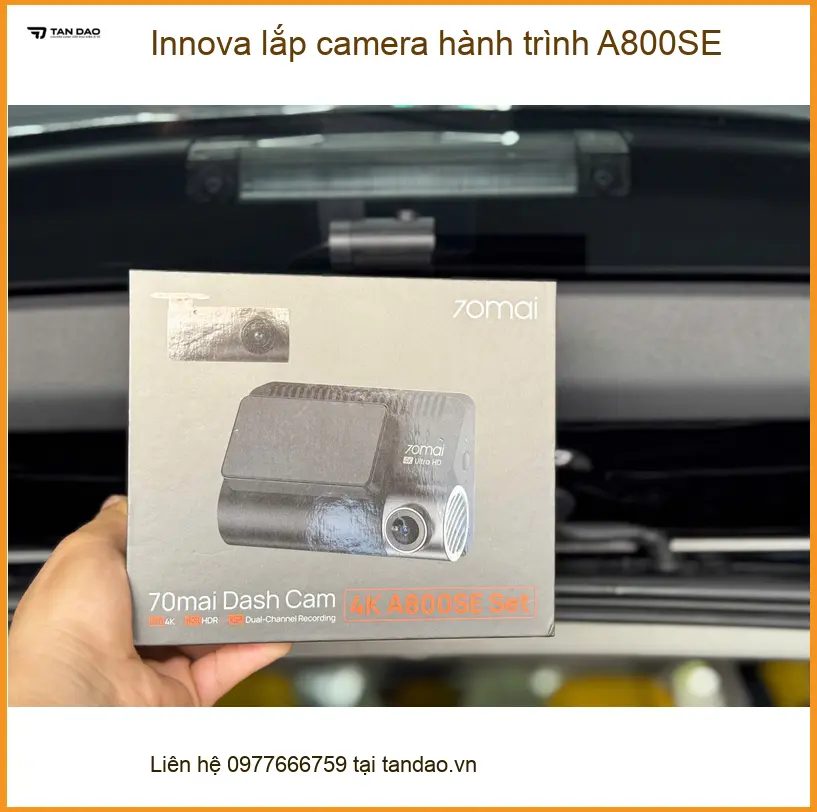 Anh Thiên lắp camera hành trình A800SE Innova Quận Bình Chánh ảnh thực tế 3