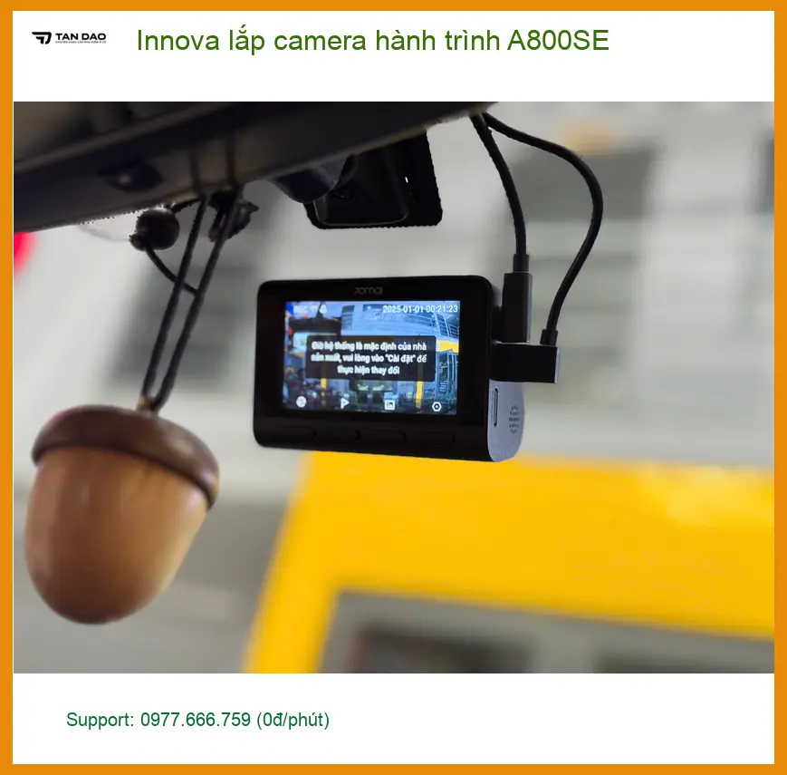 Anh Duy lắp camera hành trình A800SE Innova tại Quận Thủ Đức an toàn ảnh thực tế 3