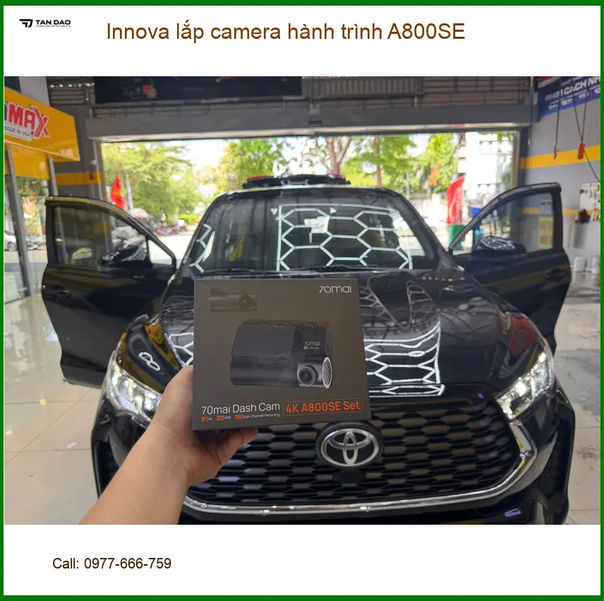 Anh Thiên lắp camera hành trình A800SE Innova Quận Bình Chánh ảnh thực tế 4