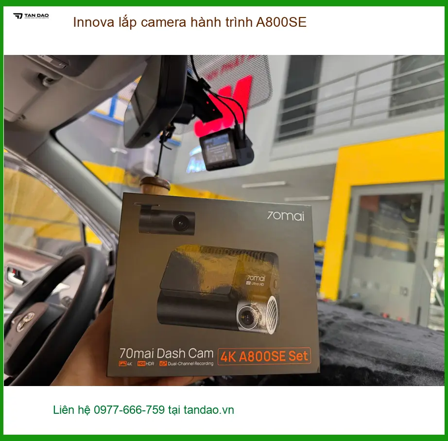 Anh Thiên lắp camera hành trình A800SE Innova Quận Bình Chánh ảnh thực tế 5
