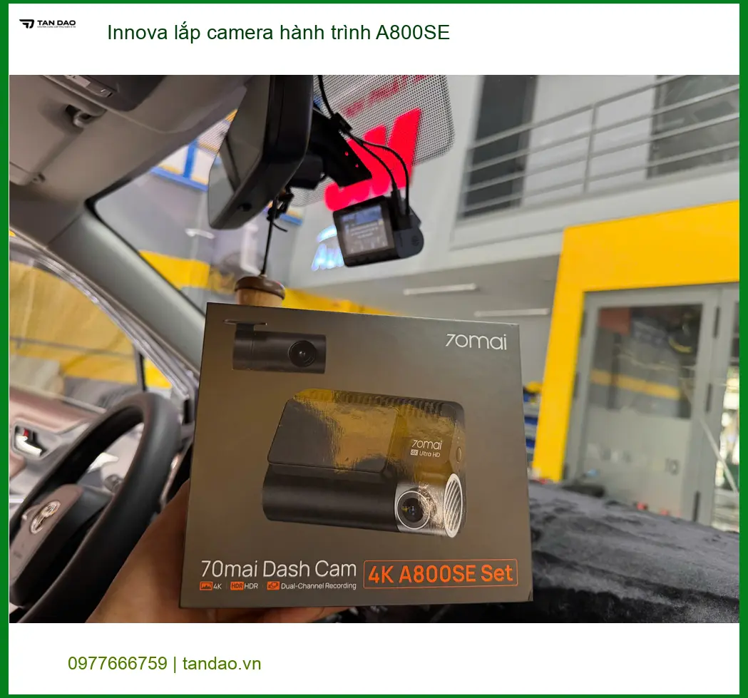 Anh Bình lắp camera hành trình A800SE cho Toyota Innova tại Quận 12 ảnh thực tế 3