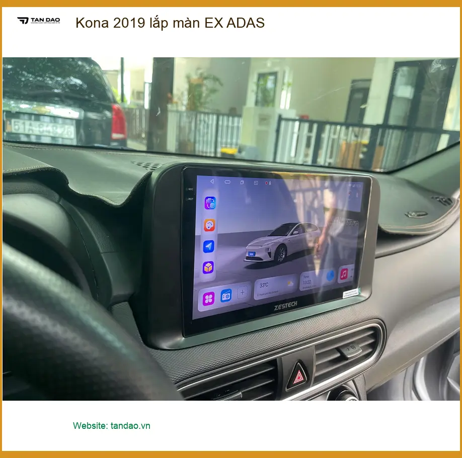 Anh Trường lắp màn EX ADAS cho Kona 2019 tại Quận 12 để nâng tầm tiện ích lái xe ảnh thực tế 2