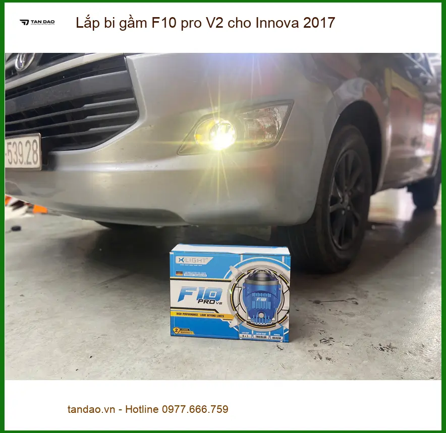 Chú Minh lắp bi gầm F10 pro V2 cho Innova 2017 tại Quận 9 ảnh thực tế 2