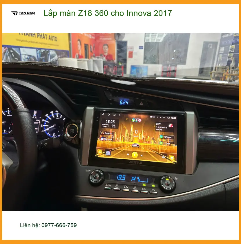 Anh Lâm lắp màn Z18 360 cho Innova 2017 tại Quận 9 để quan sát toàn cảnh dễ hơn ảnh thực tế 5