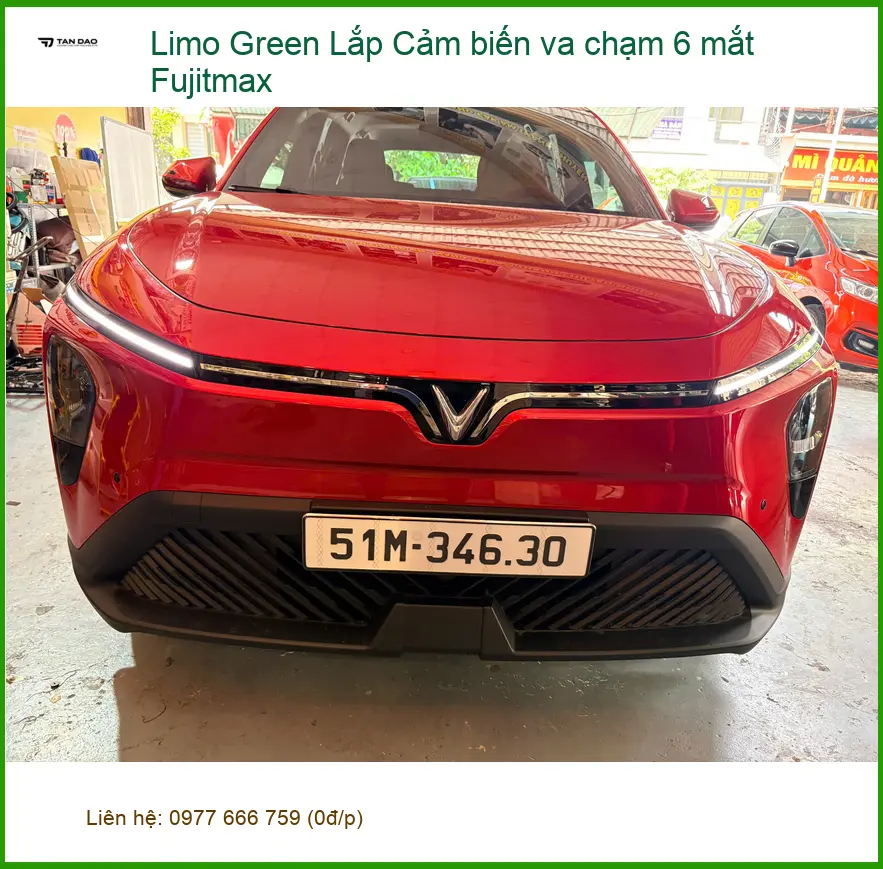 Chị Lan Anh lắp Cảm biến va chạm 6 mắt Fujitmax cho Limo Green tại Quận Tân Phú ảnh thực tế 2