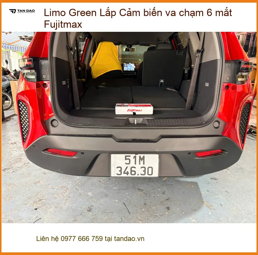 Anh Kiên Limo Green lắp Cảm biến va chạm 6 mắt Fujitmax tại Quận 8 an tâm lái ảnh thực tế 2