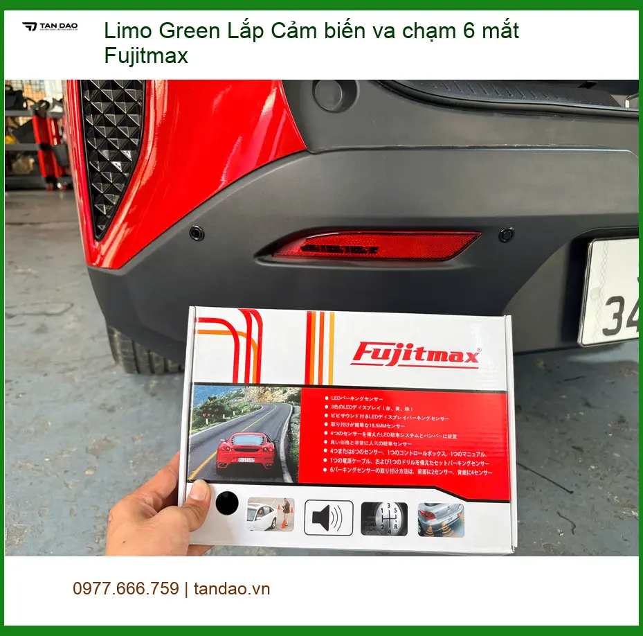 Chị Loan Honda CRV lắp cảm biến va chạm 6 mắt Fujitmax tại Quận 9 an tâm đỗ xe