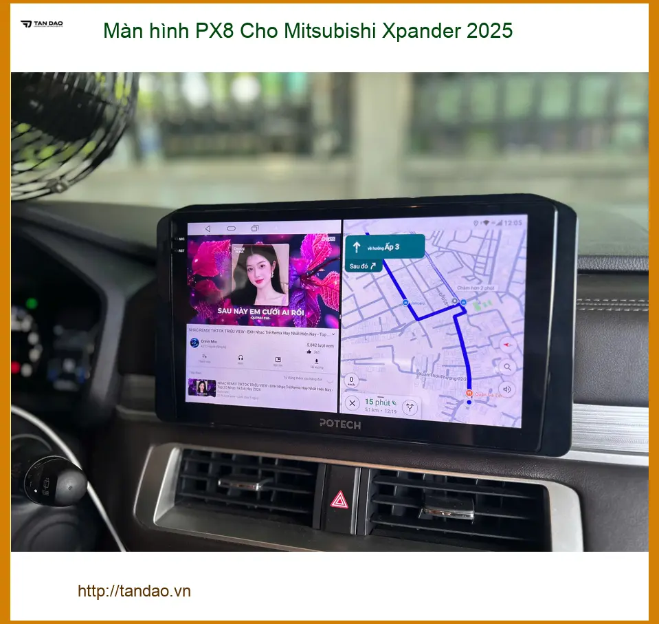 Anh Lâm lắp Màn hình PX8 cho Mitsubishi Xpander 2025 tại Quận 11 vì màn hình zin không còn đáp ứng. ảnh thực tế 5
