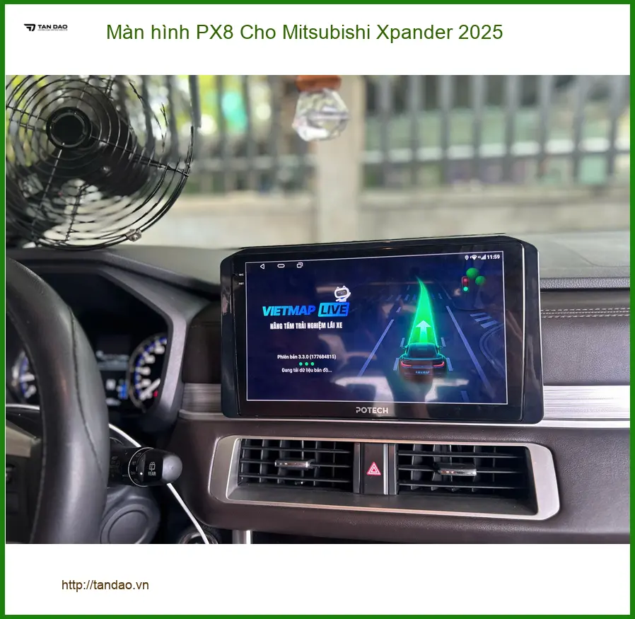 Anh An lắp Màn hình PX8 cho Xpander 2025 tại Quận 5 nâng cấp tiện ích lái ảnh thực tế 2