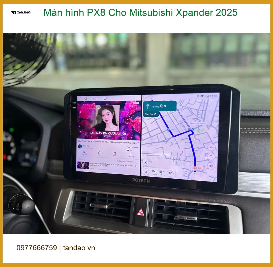 Anh Hưng lắp Màn hình PX8 cho Mitsubishi Xpander 2025 ở Quận 1 ảnh thực tế 4