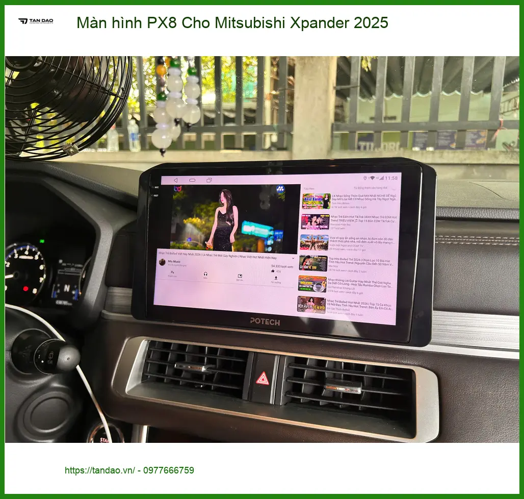 Anh Tùng nâng cấp màn hình PX8 Mitsubishi Xpander 2025 tại Quận 12 ảnh thực tế 2