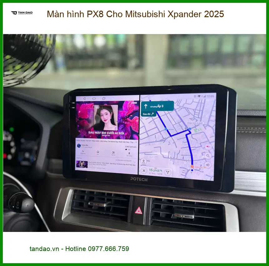 Anh Tùng nâng cấp màn hình PX8 Mitsubishi Xpander 2025 tại Quận 12 ảnh thực tế 3