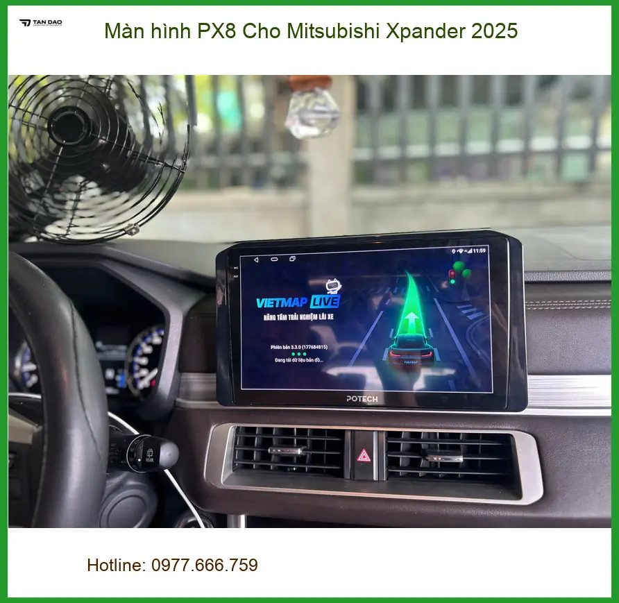 Anh Tấn lắp màn hình PX8 cho Mitsubishi Xpander 2025 tại Quận 9 để nâng cấp trải nghiệm lái xe ảnh thực tế 4