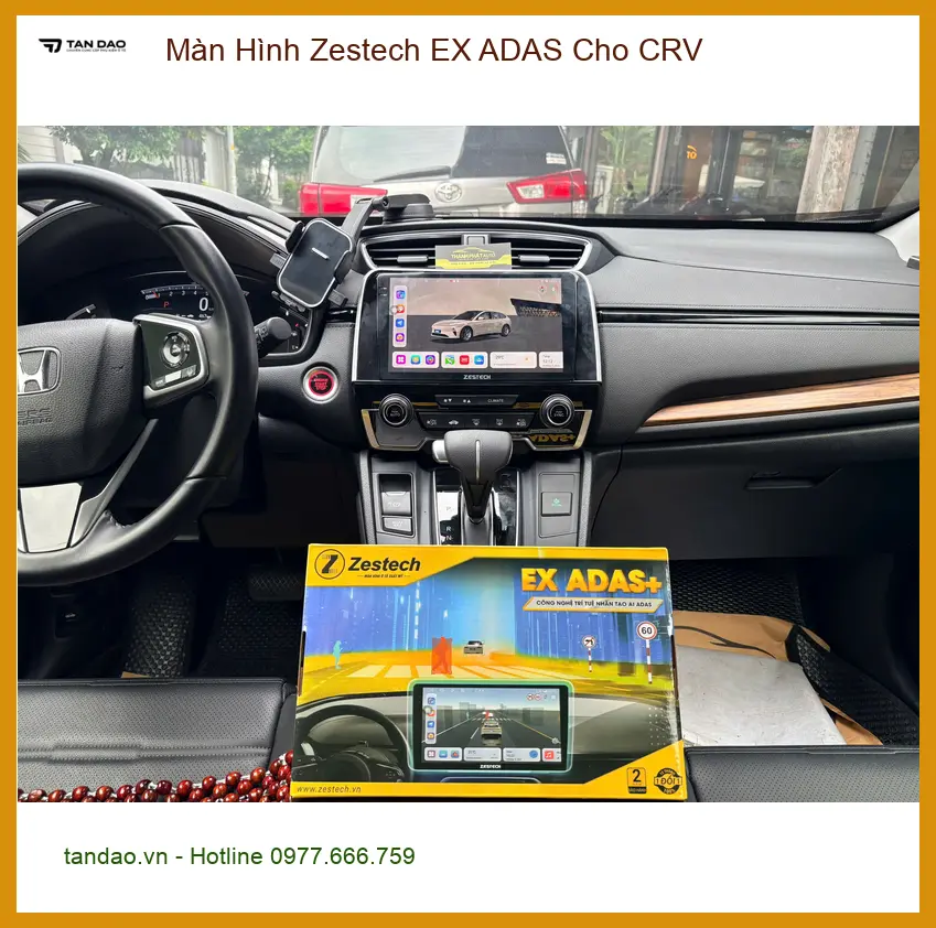 Anh Hoàng lắp Màn Hình Zestech EX ADAS CRV Quận Thủ Đức để trải nghiệm tốt hơn ảnh thực tế 4