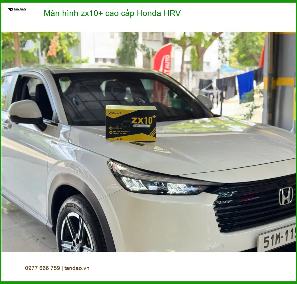 Bác Vĩnh lắp màn hình ZX10+ cao cấp Honda HRV tại Quận 12 nâng tầm giải trí ảnh thực tế 3