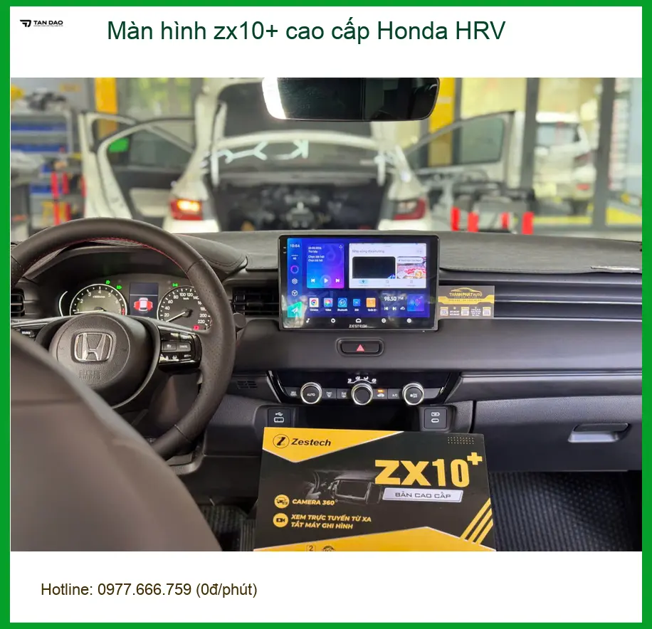 Bác Vĩnh lắp màn hình ZX10+ cao cấp Honda HRV tại Quận 12 nâng tầm giải trí ảnh thực tế 5