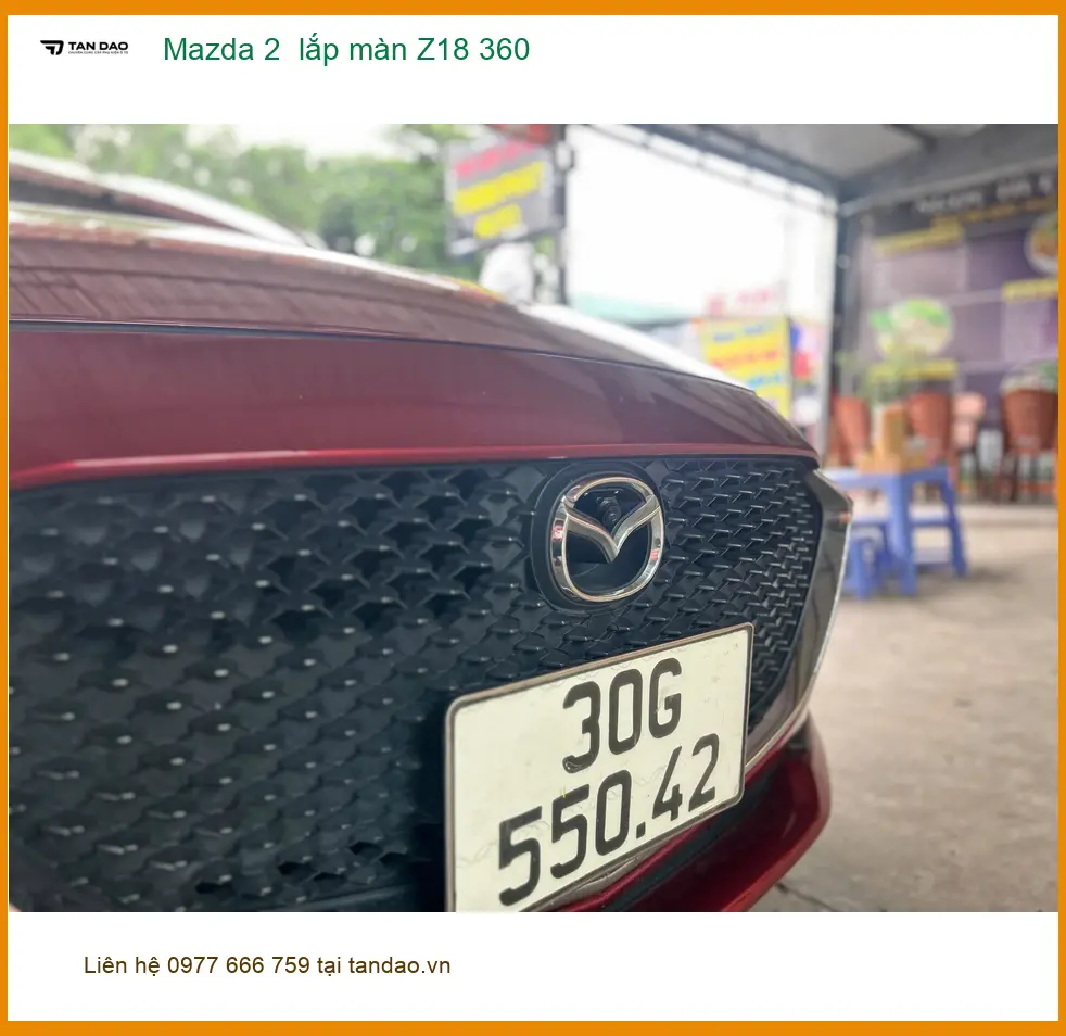 Anh Khang Mazda 2 lắp màn Z18 360 tại Quận 9 để dễ dàng lùi xe ảnh thực tế 3