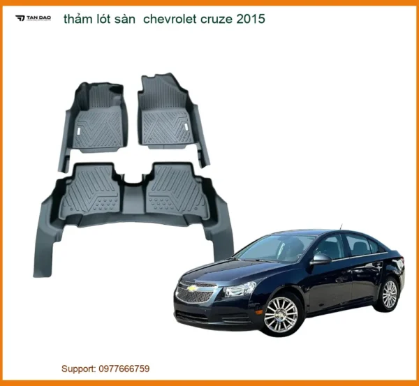 Thảm Lót Sàn Chevrolet Cruze 2015 Sang Trọng - Lắp Đặt Tại Thành Phát Auto