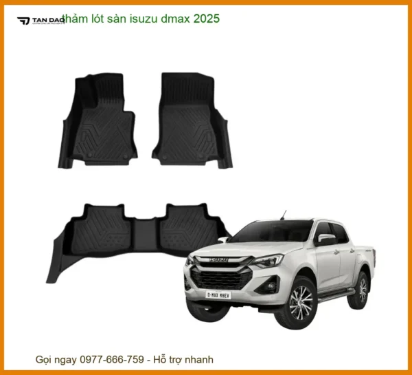 Thảm Lót Sàn Ô Tô Cao Cấp Isuzu D-Max - Địa Chỉ Lắp Đặt Chính Hãng Giá Tốt TPHCM