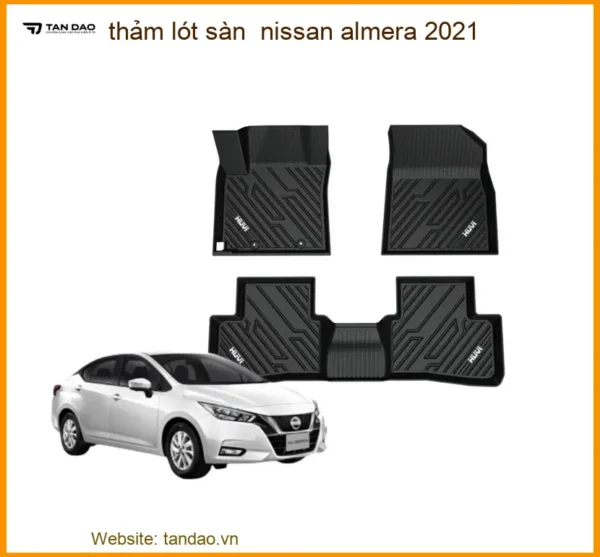 Thảm Lót Sàn Nissan Almera 2021 - Địa Chỉ Lắp Đặt Uy Tín TPHCM